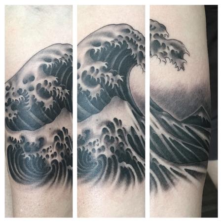 Tattoos - Wave of Hanagawa by Hokusai  - 108898